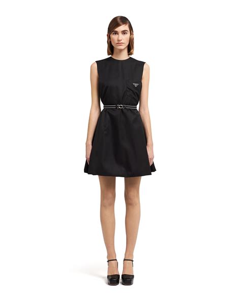 black prada mini dress|prada nylon sheath dress.